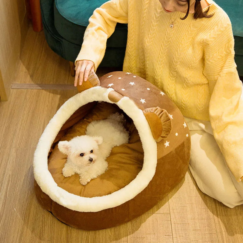 Foldable Pet House, Puppy Kennel Mat for Dogs, Animals, Cat, Kitten Nest, Small Dogs Basket, Teddy, Chihuahua Cave, Bed, 2022