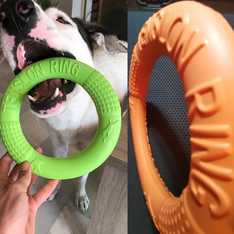 Hundespielzeug für große Hunde, interaktiver Trainingsring aus EVA, reißfest, für Hunde, Frisbee-Scheiben, Beißring, Spielzeug für kleine Hunde