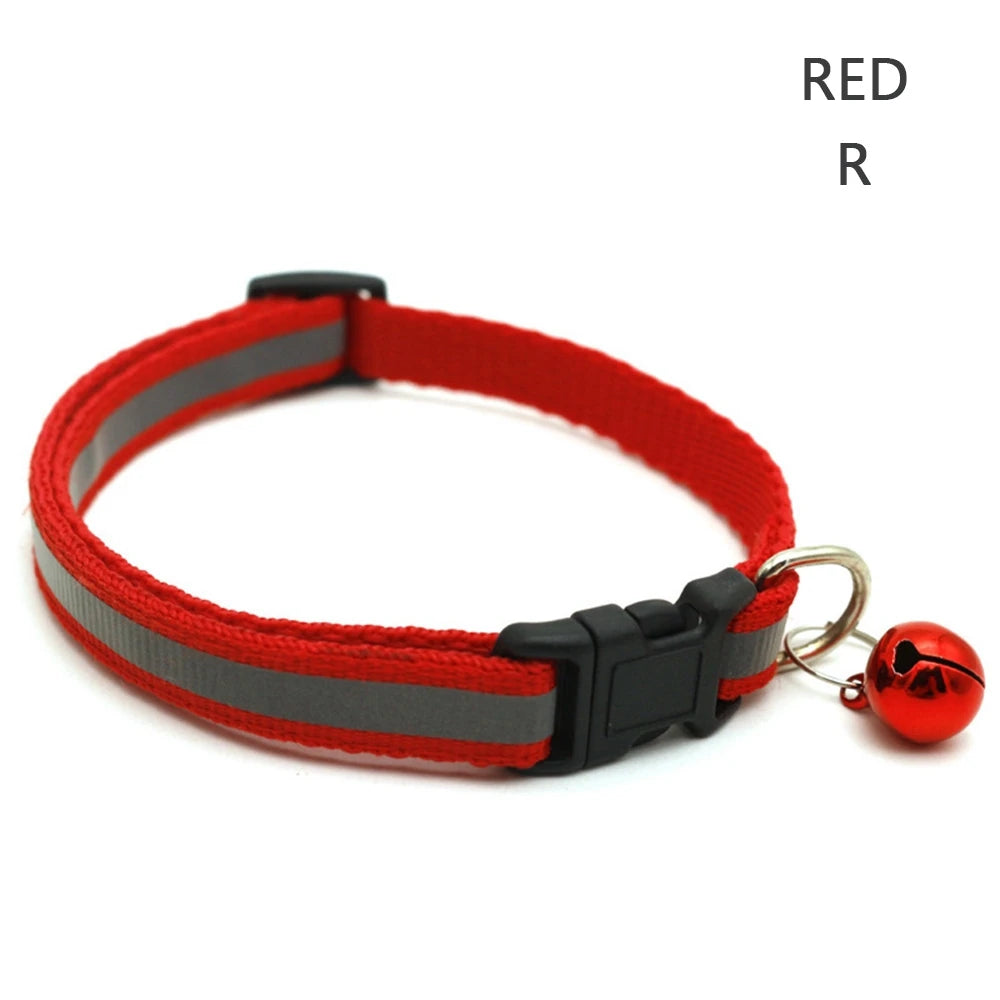 Reflektierendes Hundehalsband aus Nylon, Nachtsicherheit, blinkend, leuchtend, verstellbare Hundeleine, Haustierhalsband für Katzen und kleine Hunde, Heimtierbedarf