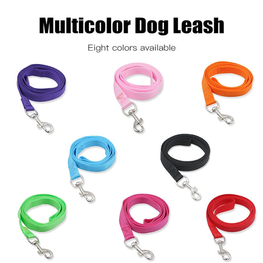 7 Farben 120 cm * 1,5 cm Nylon Haustier Hundeleine Geschirr Hundehalsband Walking Training Leine Katzen Hundegeschirr Halsband Leine Gurt Gürtel