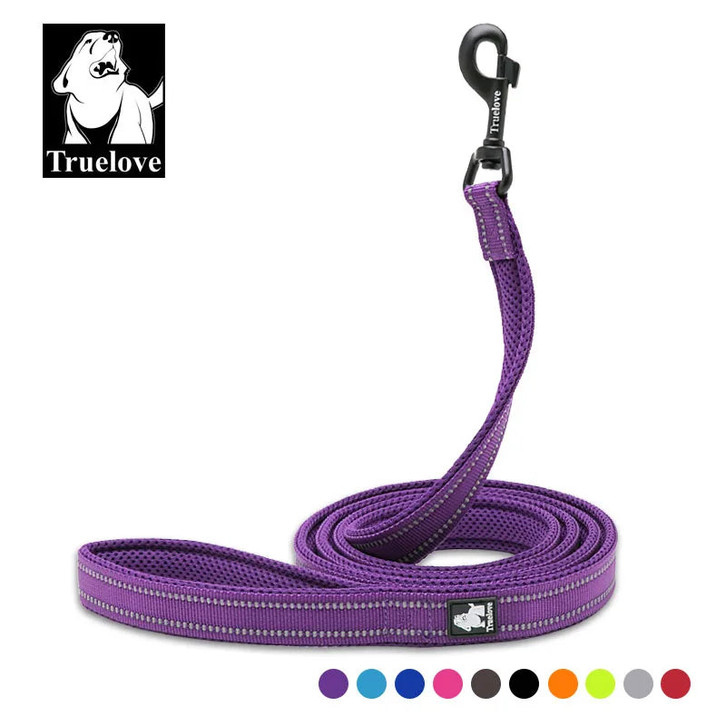 Truelove 200 cm Nylon Hundeleine Laufleine Reflektierende Hundetrainingsleine Lila Haustierleine Für Kleine Große Hunde Correa Perro