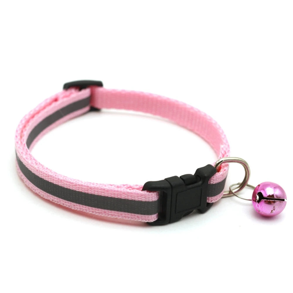 Reflektierendes Hundehalsband aus Nylon, Nachtsicherheit, blinkend, leuchtend, verstellbare Hundeleine, Haustierhalsband für Katzen und kleine Hunde, Heimtierbedarf