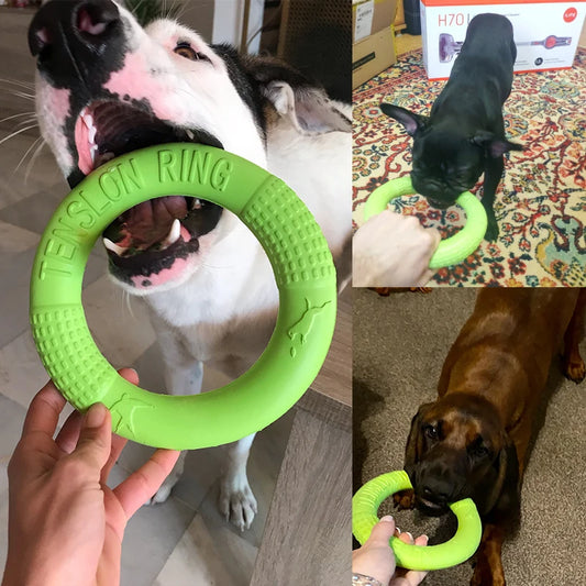 18/27CM Hundespielzeug für große Hunde EVA Interaktiver Trainingsring Puller Resistant für Hunde Haustier Frisbees Beißring Spielzeug Hundering