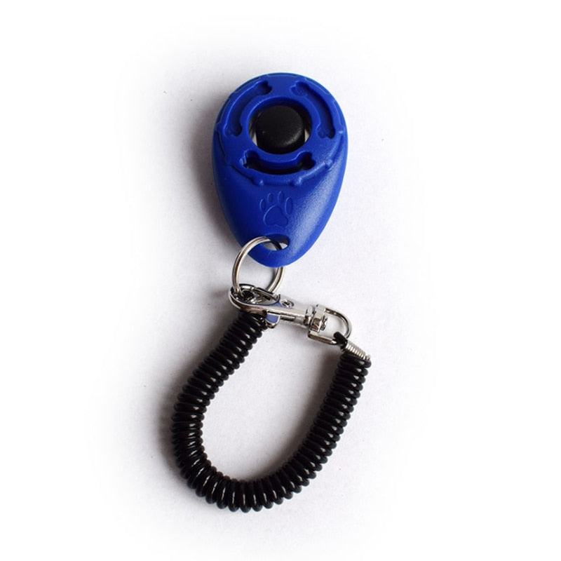 Hundetraining Clicker Haustier Katze Kunststoff Neue Hunde Click Trainer Hilfsmittel Werkzeuge Verstellbare Handschlaufe Sound Schlüsselanhänger Hundezubehör