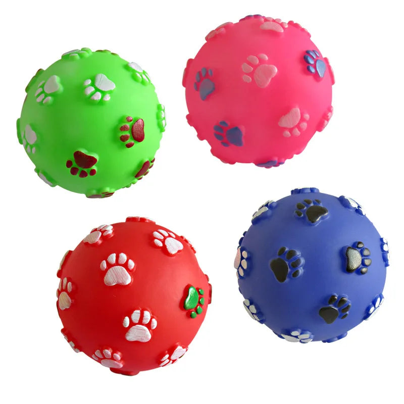 1 stücke Durchmesser 6 cm Quietschende Haustier Hund Ball Spielzeug für Kleine Hunde Gummi Kauen Welpen Spielzeug Hund Sachen Hunde spielzeug Haustiere brinquedo cachorro