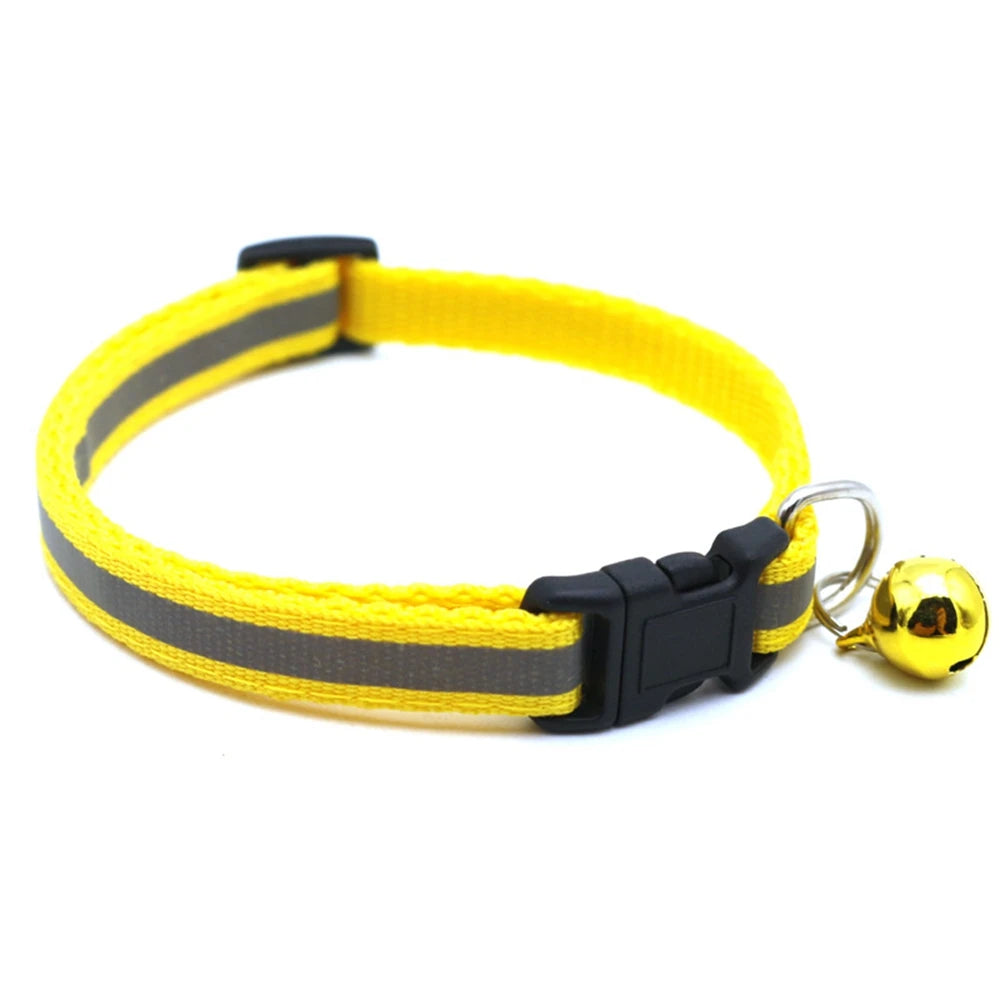 Reflektierendes Hundehalsband aus Nylon, Nachtsicherheit, blinkend, leuchtend, verstellbare Hundeleine, Haustierhalsband für Katzen und kleine Hunde, Heimtierbedarf