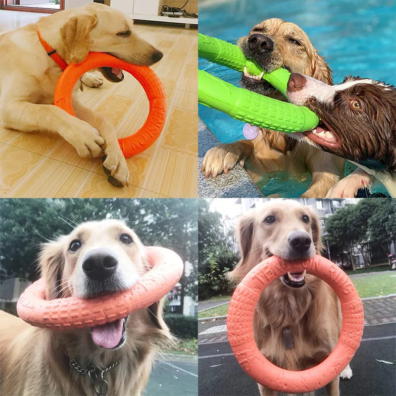 Hundespielzeug für große Hunde, interaktiver Trainingsring aus EVA, reißfest, für Hunde, Frisbee-Scheiben, Beißring, Spielzeug für kleine Hunde