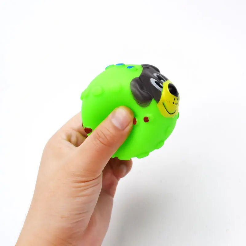 1 stücke Durchmesser 6 cm Quietschende Haustier Hund Ball Spielzeug für Kleine Hunde Gummi Kauen Welpen Spielzeug Hund Sachen Hunde spielzeug Haustiere brinquedo cachorro