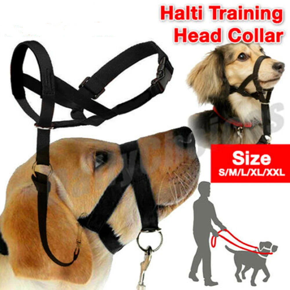 Neuer Hundemaulkorb aus Nylon, Dogalter, Hundehalfter, Halti-Trainingshalsband, verstellbar, Gentle Leader Harness, Anti-Bell-Haustierbedarf