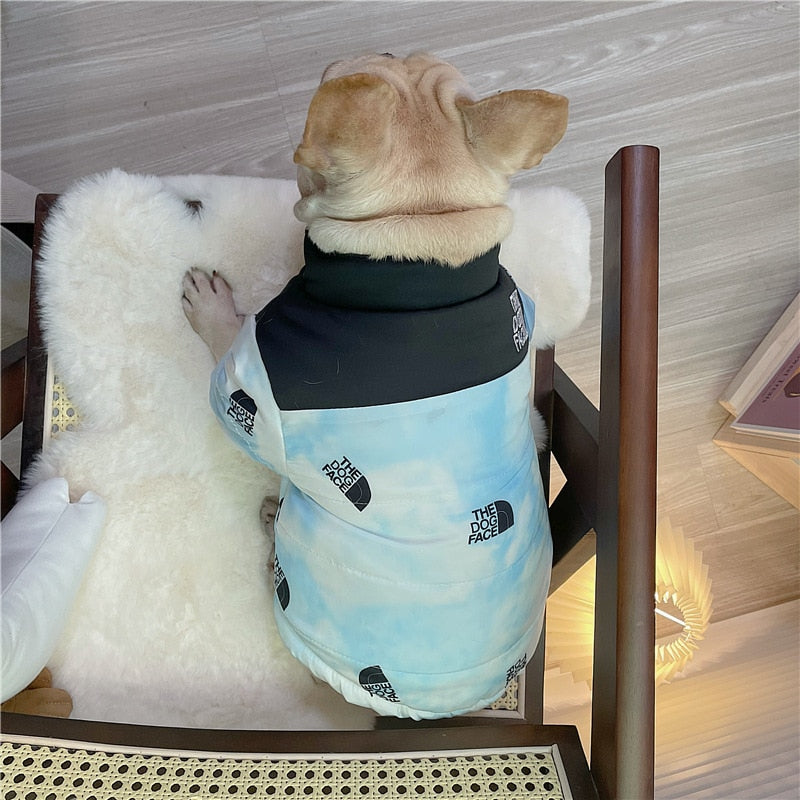 Winter Pet Dog Warm Coat Waterproof Dog Jacket The Dog Face Fashion Pattern Dog Cat Puppy Costume Reflective Pet Clothes