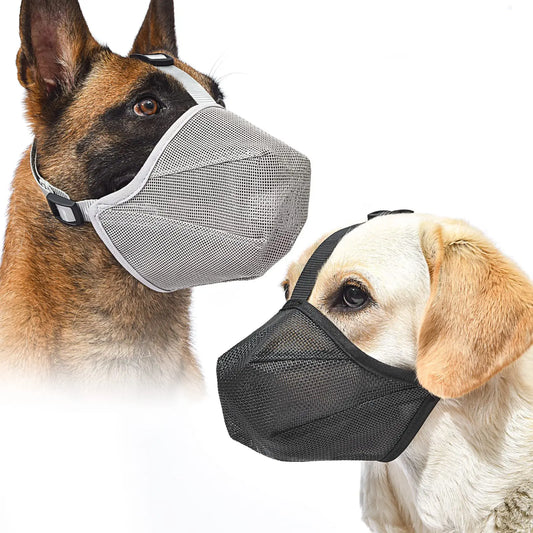 Pet Dog Muzzles Adjustable Breathable Dog Mouth Cover Anti Bark Bite Mesh Dogs Mouth Muzzle Mask For Dogs