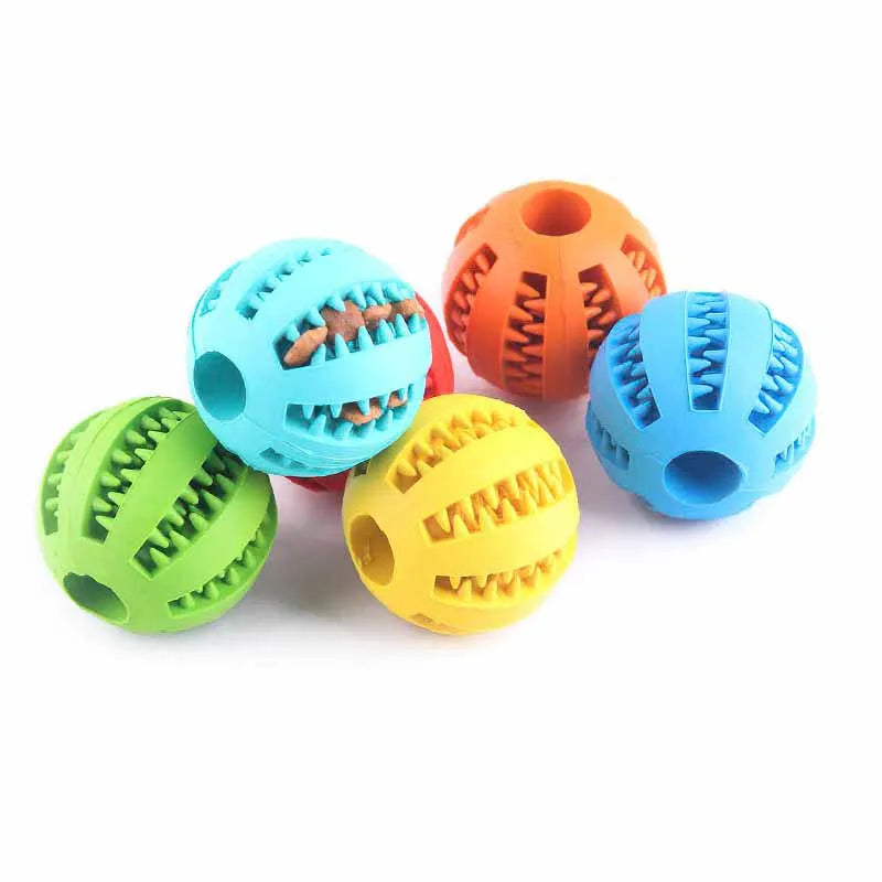 5 cm großes Hundespielzeug aus Naturkautschuk, Kauspielzeug für Hunde, Zahnreinigungs-Leckerli-Ball, extra robuster, interaktiver Elastizitätsball für Haustierprodukte