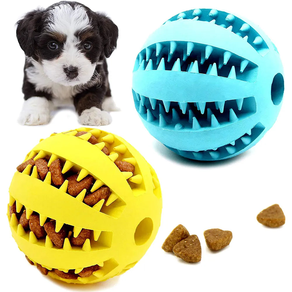 Spielzeug für Hunde Gummi-Hundeball für Welpen Lustiges Hundespielzeug für Haustierwelpen Große Hunde Zahnreinigung Snackball Spielzeug für Haustierprodukte