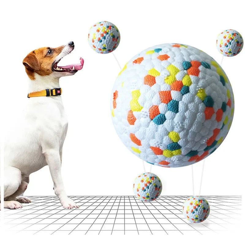 Beißspielzeug für Haustiere, Hund, fester Spielzeugball, interaktives Hundespielzeug, leichter Popcornball, Hundeball, leichte Kaugummibälle, hochelastischer Biss