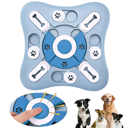 Hundespielzeug, Slow Feeder, interaktiver Futterspender, Steigerung des Welpen-IQ, Futterspender, langsames Fressen, rutschfeste Schüssel, Haustier-Puzzle, Trainingsspiel für Katzen und Hunde