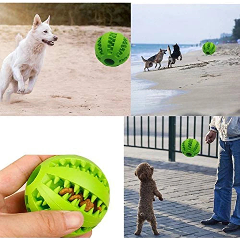 Spielzeug für Hunde Gummi-Hundeball für Welpen Lustiges Hundespielzeug für Haustierwelpen Große Hunde Zahnreinigung Snackball Spielzeug für Haustierprodukte