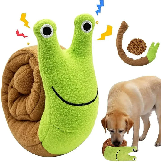 Quietschspielzeug für Hunde, Schnüffelspielzeug aus Plüsch, Schneckenspielzeug, tibetisches Futter, Molaren-Puzzle, Hundespielzeug, interaktives Katzen-/Hunde-Puzzle, Futterspender, Großhandel