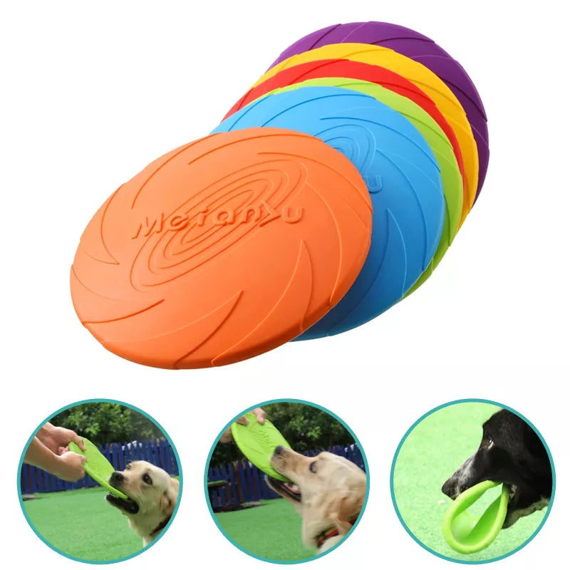 Mode Haustier Hund Silikon Spiel Frisbeed Hundespielzeug Wurfscheiben Training Interaktives Spielzeug Heimtierbedarf Wurfscheibe 15/18/22cm