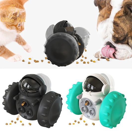 Leckerli-Spielzeug für Hunde, interaktiver Tumbler-Roboter, Slow Food Feeder, Snack-Leckerli-Spender für Welpen und Katzen, Hundebedarf für Haustiere, Hunde, IQ-Training