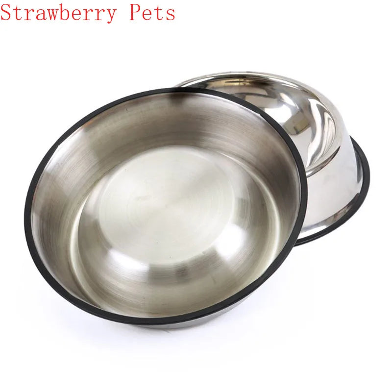 Stainless Steel Pet Dog Bowl Food Storage Container Dog Food Bowl Water Bottle Pet Bowl Feeder Dish for Small Large Dogs Cats