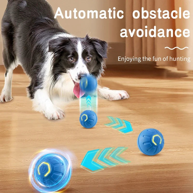 Intelligenter Hundespielzeugball, elektronisch, interaktives Haustierspielzeug, beweglicher Ball, USB, automatisch beweglicher Hüpfball für Welpen, Geburtstagsgeschenk, Katzenprodukt