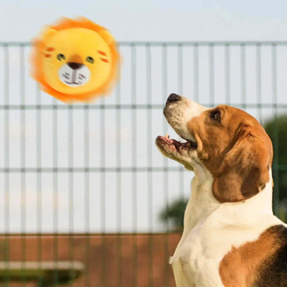 Welpen Ball Aktive Moving Haustier Plüsch Spielzeug Singen Hund Kauen Squeaker Flauschigen Spielzeug