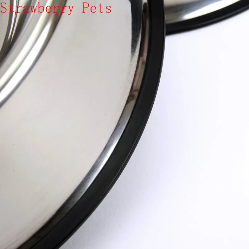 Stainless Steel Pet Dog Bowl Food Storage Container Dog Food Bowl Water Bottle Pet Bowl Feeder Dish for Small Large Dogs Cats