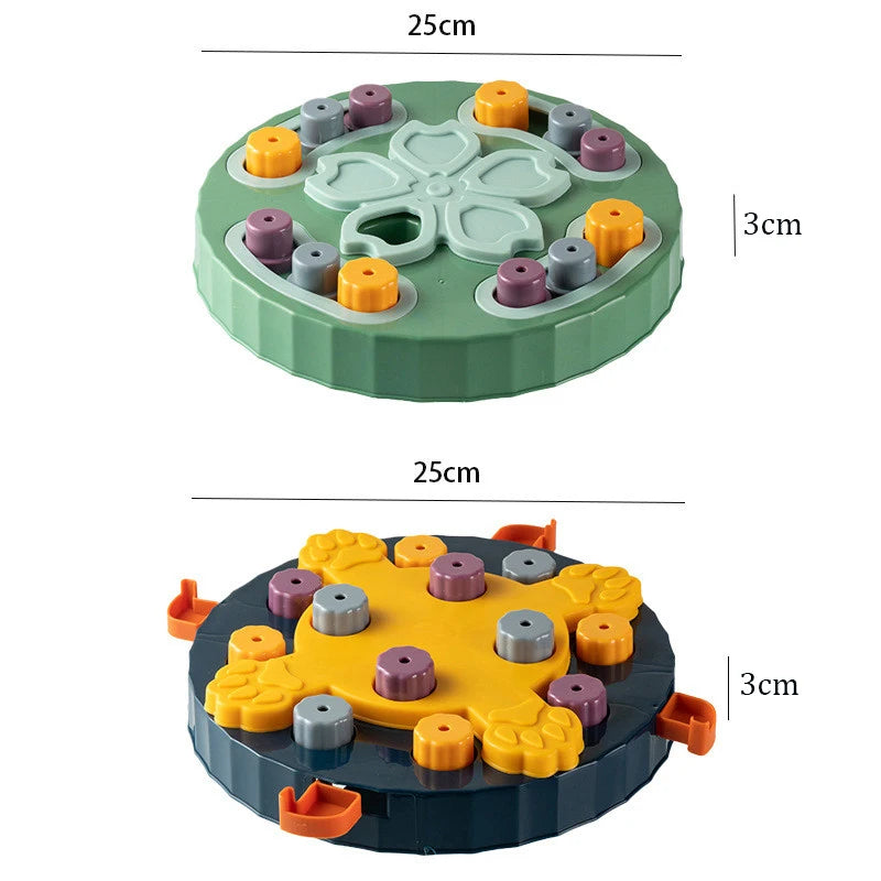 Hunde-Puzzle-Spielzeug, langsamer Futterspender, interaktiver Steigerungs-IQ des Welpen, Futterspender, langsames Fressen, rutschfeste Schüssel, Trainingsspiel für Haustiere, Katzen und Hunde