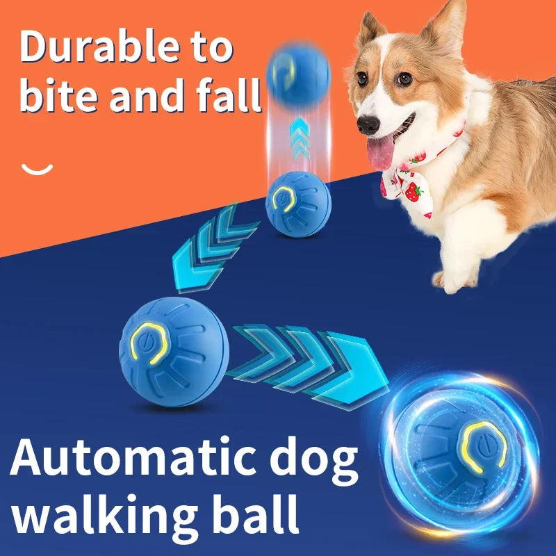 Intelligenter Hundespielzeugball, elektronisch, interaktives Haustierspielzeug, beweglicher Ball, USB, automatisch beweglicher Hüpfball für Welpen, Geburtstagsgeschenk, Katzenprodukt