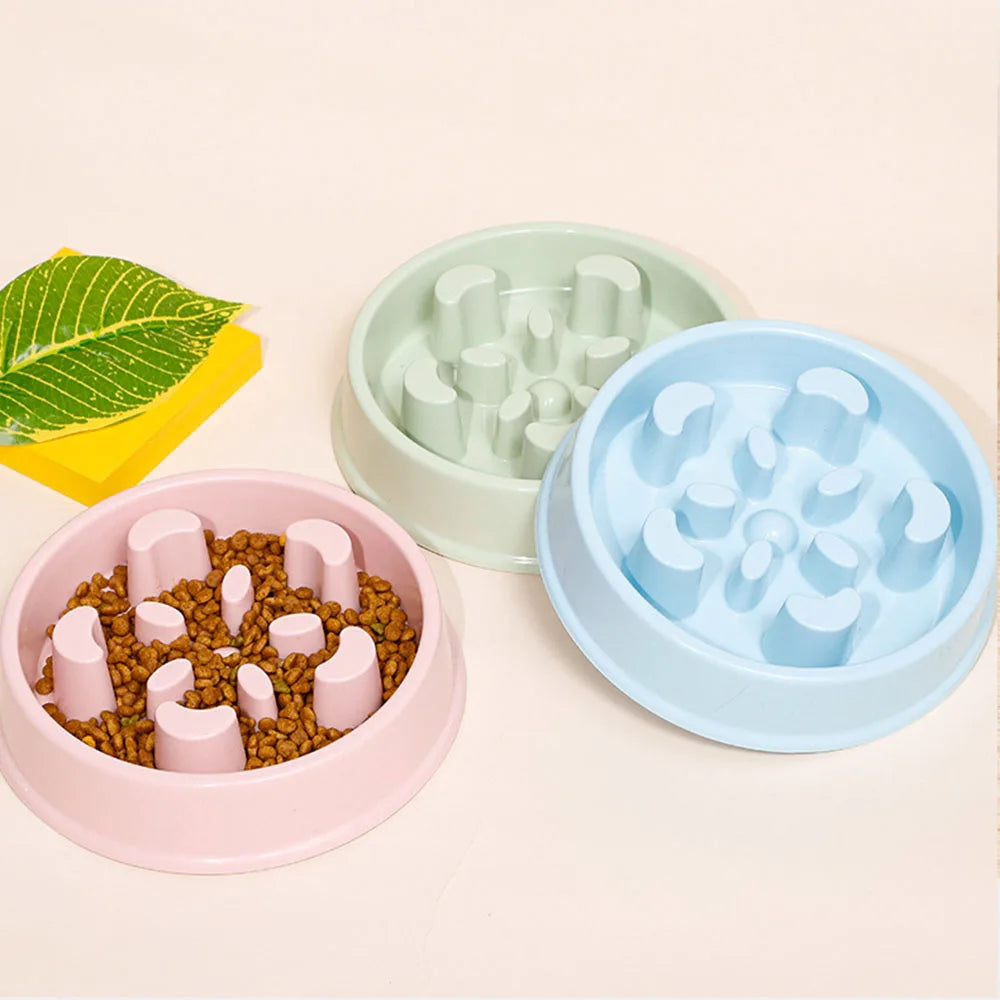 Pet Dog Slow Feeder Bowl Puppy Non Slip Puzzle Bowl Anti-Gulping Pet Slower Food Feeding Dishes Dog Bowl for Medium Small Dogs