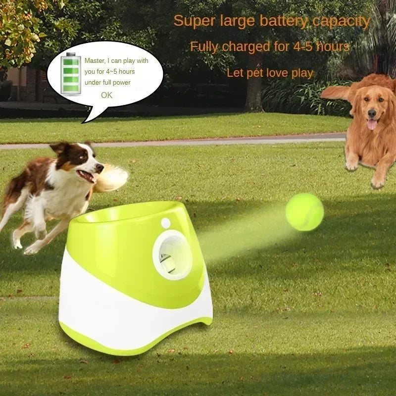 Automatischer Wurfball für Haustiere, Sprungball, Hundekatapult, Ballwerfer, Hundespielzeug, Bulldoggenspielzeug, Tennismaschine, automatischer Wurf für Haustiere