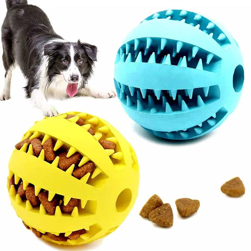 5 cm großes Hundespielzeug aus Naturkautschuk, Kauspielzeug für Hunde, Zahnreinigungs-Leckerli-Ball, extra robuster, interaktiver Elastizitätsball für Haustierprodukte