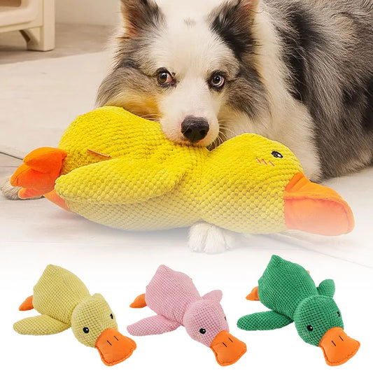 Interactive Quacking Duck Toy for Dog with Real Quack Sound,Stuffed Duck Toy