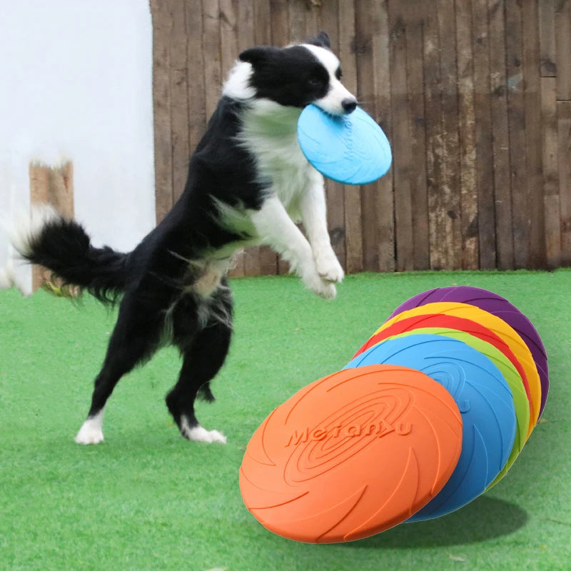 Mode Haustier Hund Silikon Spiel Frisbeed Hundespielzeug Wurfscheiben Training Interaktives Spielzeug Heimtierbedarf Wurfscheibe 15/18/22cm