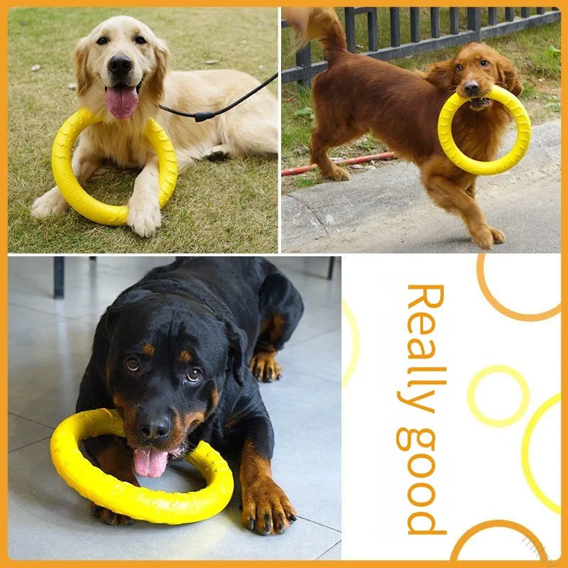 Dog Toys EVA Pet Flying Disk Training Ring Puller Anti-Bite Floating  Pet Flying Discs Bite Ring Toy for Small Dog Toys Chewing