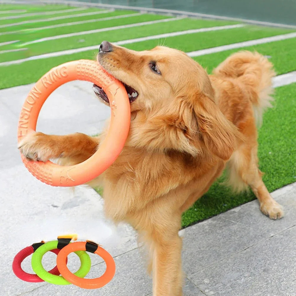 Hundespielzeug Haustier Flying Disk Trainingsring Puller Anti-Bite Floating Interactive Supplies Hundespielzeug Aggressives Kauen