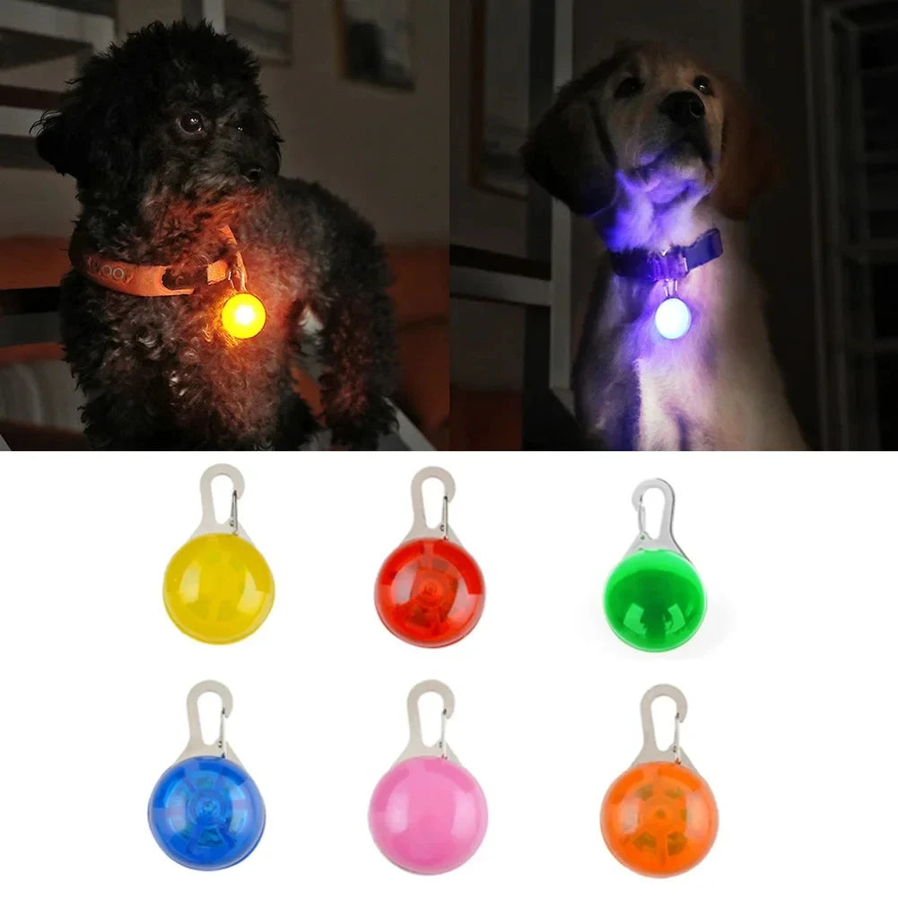 LED Dog Collar Pendant Pet Luminous Collar Pendant Pet Flash Light Leash Accessorie Decoration Dog Necklace