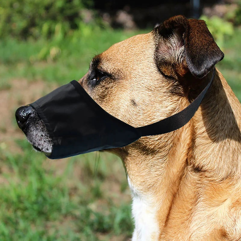 Dog Muzzle Soft Covered Muzzle For Small Medium Large Dogs Prevent Biting Chewing Protection Muzzle With Adjustable Strap