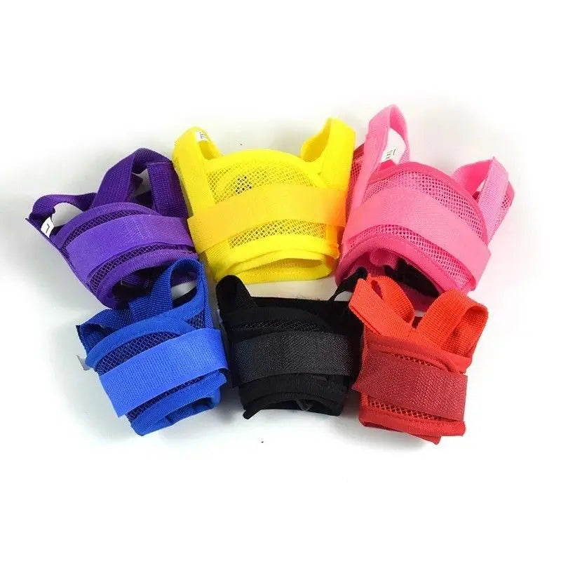 1pc Anti Barking Dog Muzzle For Small Large Dogs Adjustable Mesh Breathable Pet Mouth Muzzles For Dogs Nylon Straps Dog Accessor