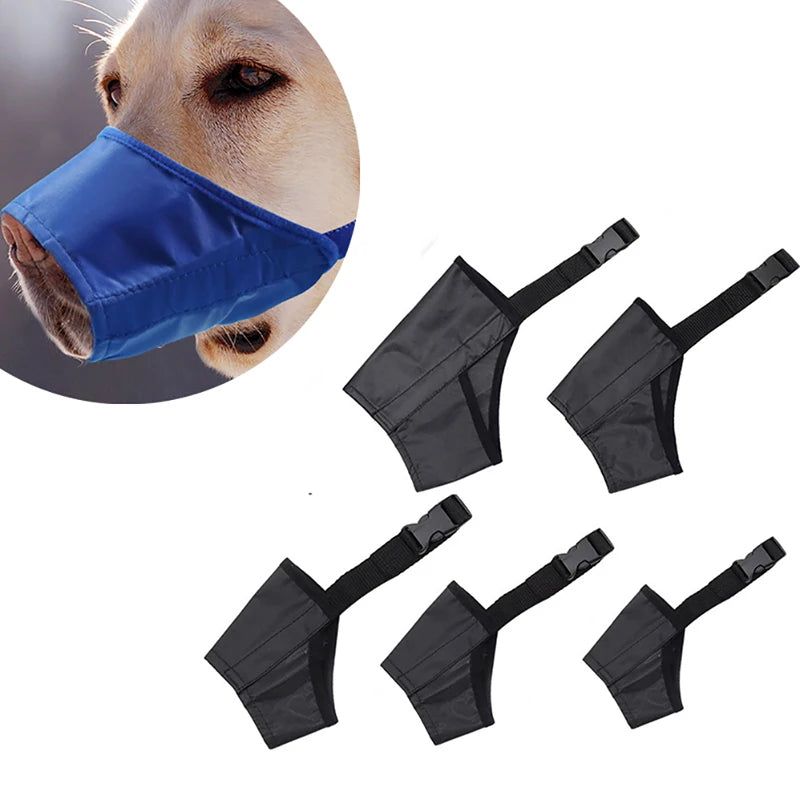 Dog Muzzle Soft Covered Muzzle For Small Medium Large Dogs Prevent Biting Chewing Protection Muzzle With Adjustable Strap