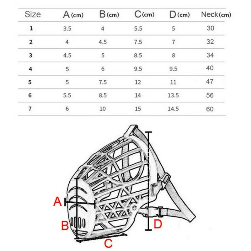 Pet Dog Breathable Mouth Cover Adjustable Muzzle Basket Anti-Biting Anti-Barking Muzzle