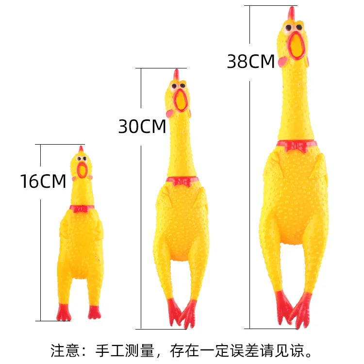 Haustierspielzeug schreiendes Huhn, Entlüftungshuhn, Trick, kreative Backenzähne, Hundespielzeug, Heimtierbedarf