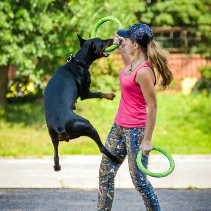 Hundespielzeug, Flugscheiben für Haustiere, EVA-Trainingsring, Puller-resistentes Spielzeug für Hunde, schwimmender Beißring für Welpen, interaktive Haustierartikel