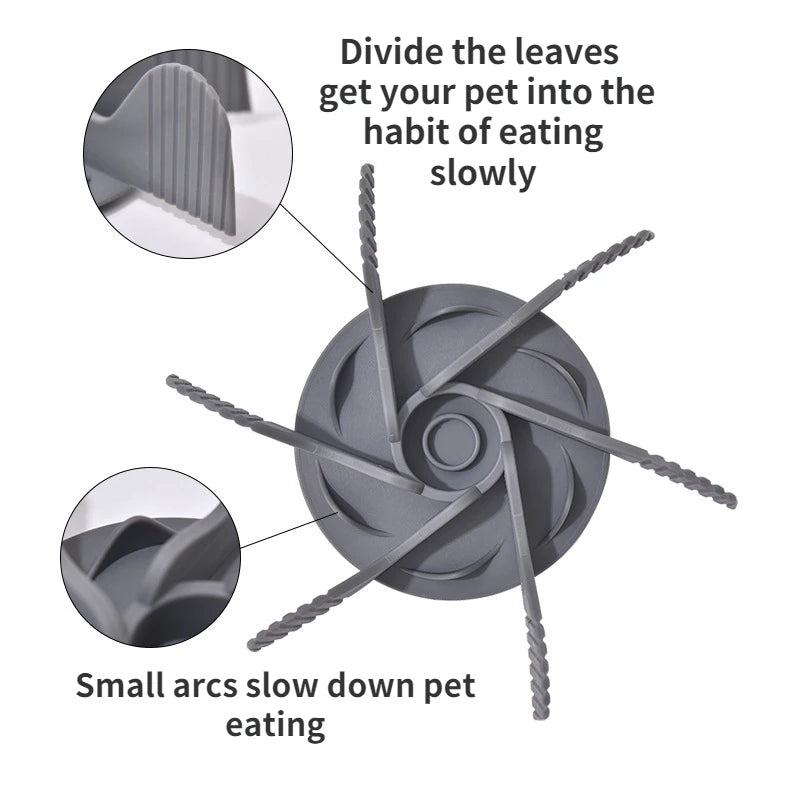 Slow Feeder Bowl für Hunde, Hundenapf-Einsatz, Slow Feeder Bowls, Rutschfeste Platte, Anti-Erstickungsschutz, Einsatz, Heimtierbedarf, Fütterungszubehör für Hunde und Katzen