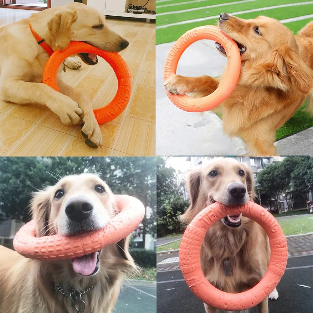 1 stück Orange Hundespielzeug Haustier Flying Disk Trainingsring Puller EVA Interaktives Training Ring Puller Beständig für Hunde