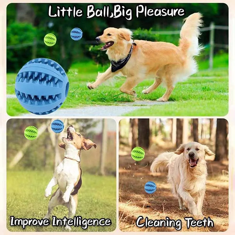 5 cm großes Hundespielzeug aus Naturkautschuk, Kauspielzeug für Hunde, Zahnreinigungs-Leckerli-Ball, extra robuster, interaktiver Elastizitätsball für Haustierprodukte