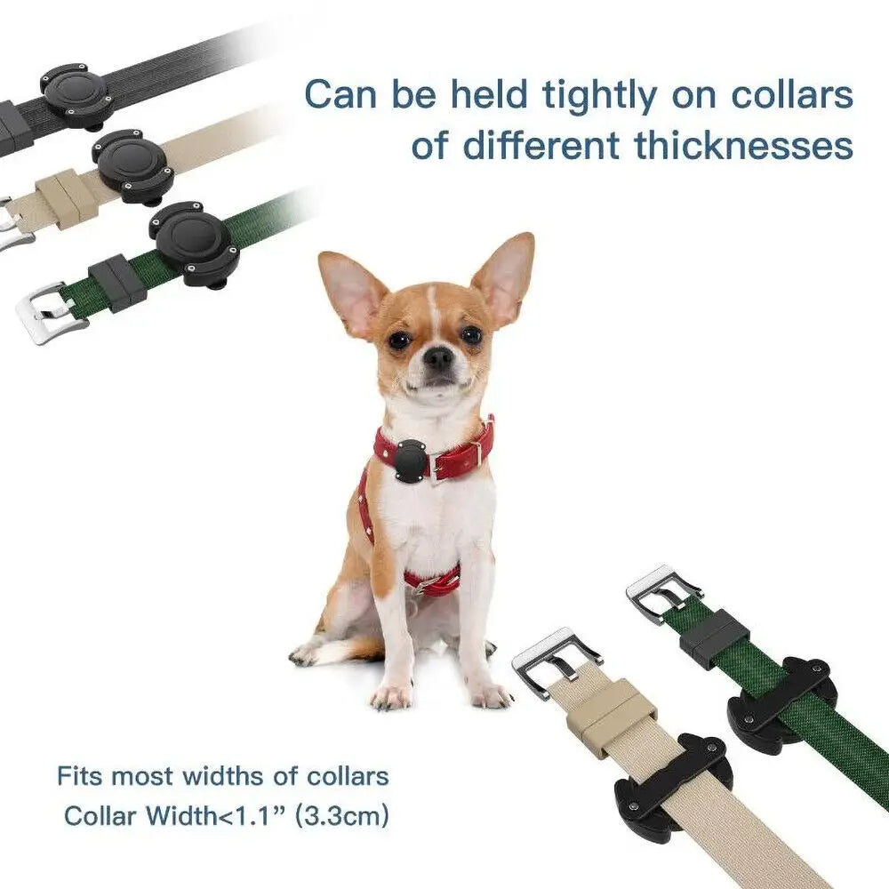 Modisches Hundehalsband mit Apple Air Tag-Hülle, Nylon-Haustierhalsband, reflektierend, weich, Anti-Verlust-Tracking-Halsband, Hundezubehör, Anzug für Hunde