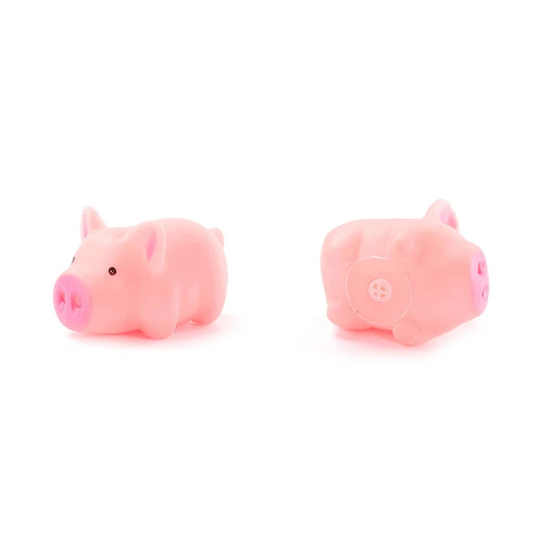 Mini-Hundespielzeug, süßes rosa Schwein, schreiendes Haustierspielzeug aus Gummi, Quietsch- und Kauspielzeug, Geschenke für Zuhause, Ornamente, 4,5 cm