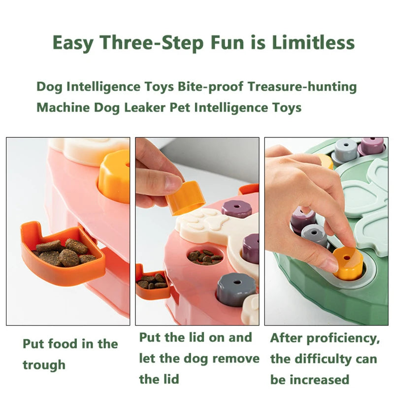 Hunde-Puzzle-Spielzeug, langsamer Futterspender, interaktiver Steigerungs-IQ des Welpen, Futterspender, langsames Fressen, rutschfeste Schüssel, Trainingsspiel für Haustiere, Katzen und Hunde