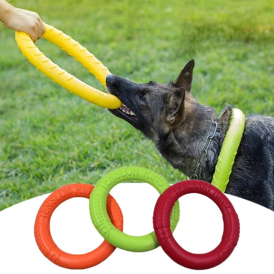 Dog Toys EVA Pet Flying Disk Training Ring Puller Anti-Bite Floating  Pet Flying Discs Bite Ring Toy for Small Dog Toys Chewing